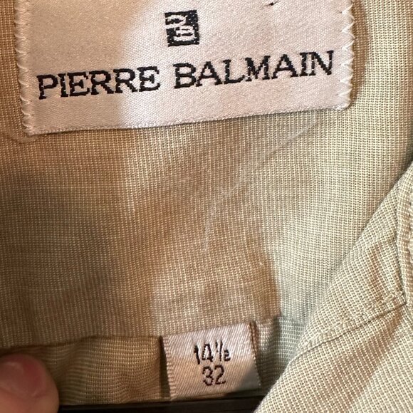 NWOT VINTAGE Pierre Balmain Men's Button-Down Dress Shirt - Picture 2 of 3